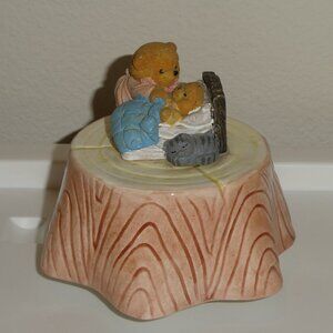 Good Night Bear Figurine Plays “It’s a Small World”